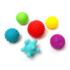 Hap-P-Kid Little Learner Textured Sensory Soft Ball Set - 6pcs| 6 months+